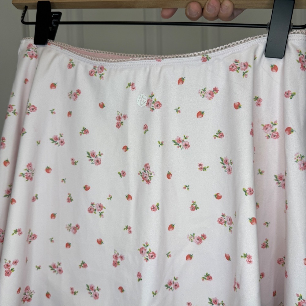 AS Revival Strawberry Pink Floral Exercise Set Tank Top and Skort Size XS - Picture 12 of 13